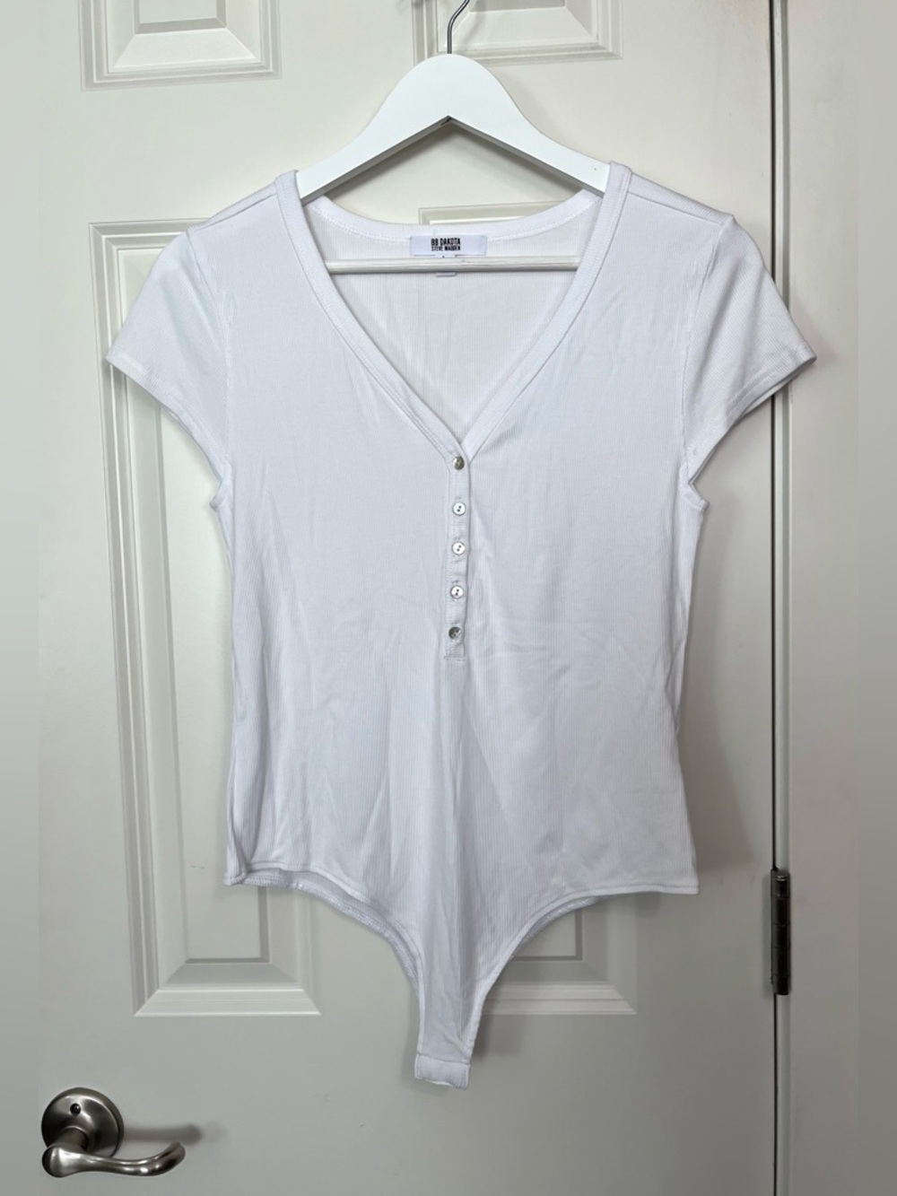BB Dakota Steve Madden Sleek It To Me Henley Bodysuit NWOT